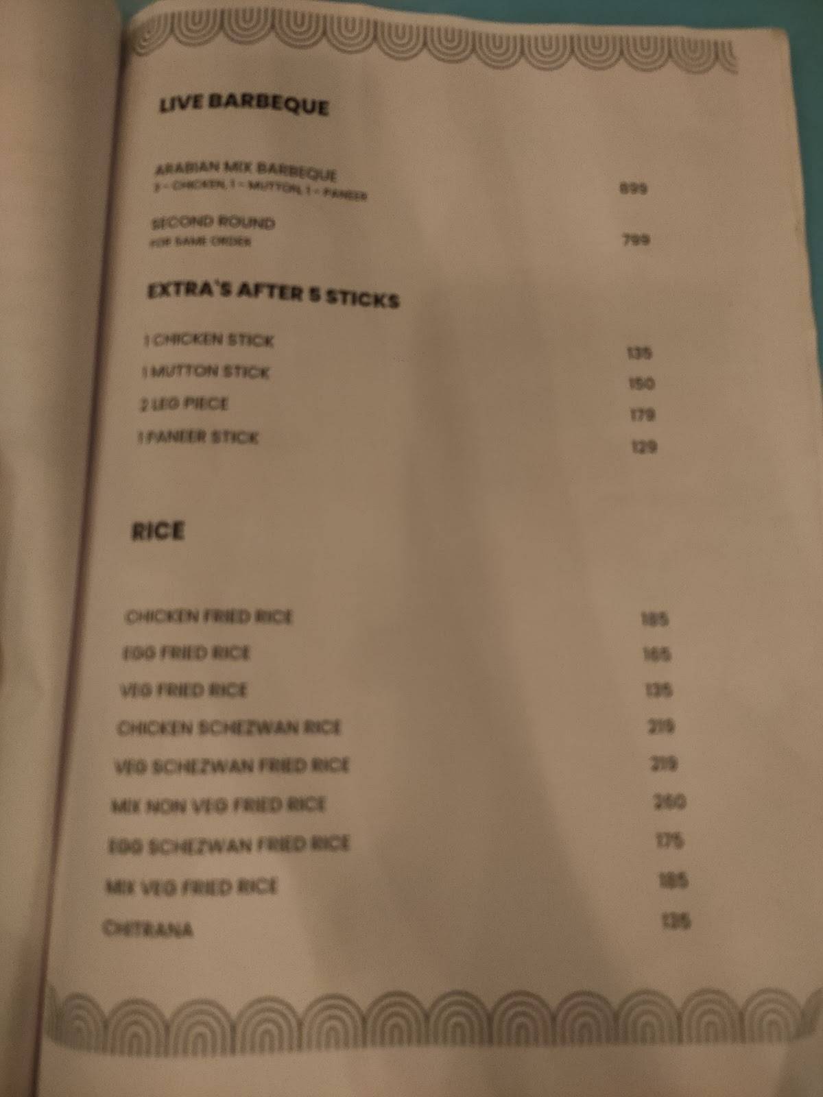 F1 Villa Night Restaurant menu