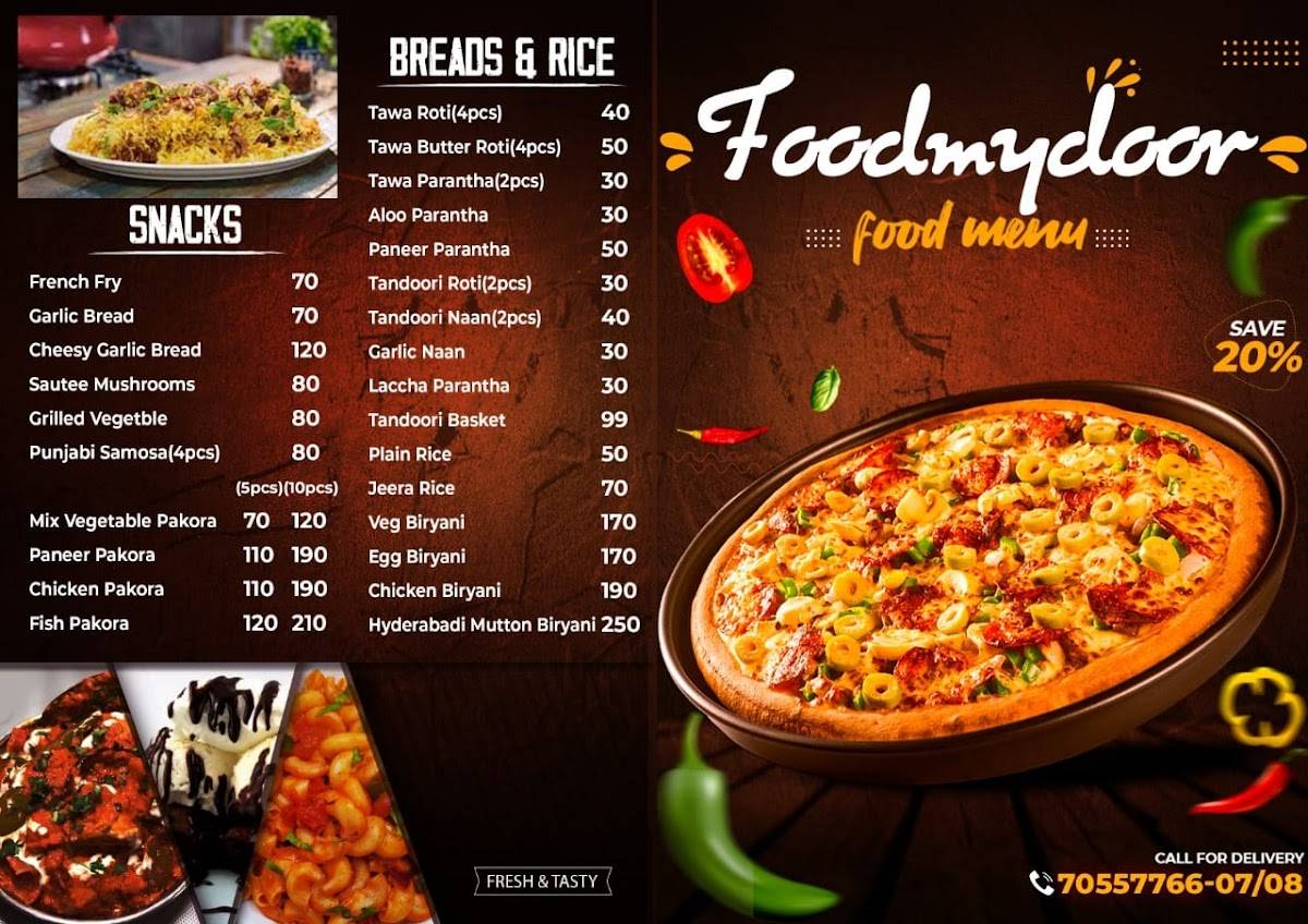 Menu at FOODMYDOOR Best food restaurant in kotdwar, Kotdwara