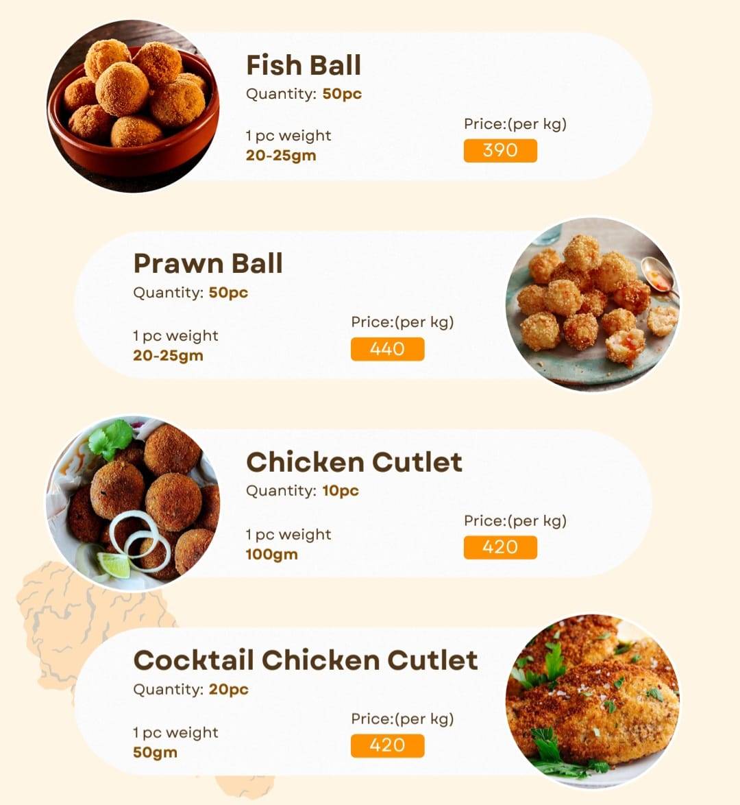 FOUR BROTHER'S MOMO FACTORY menu