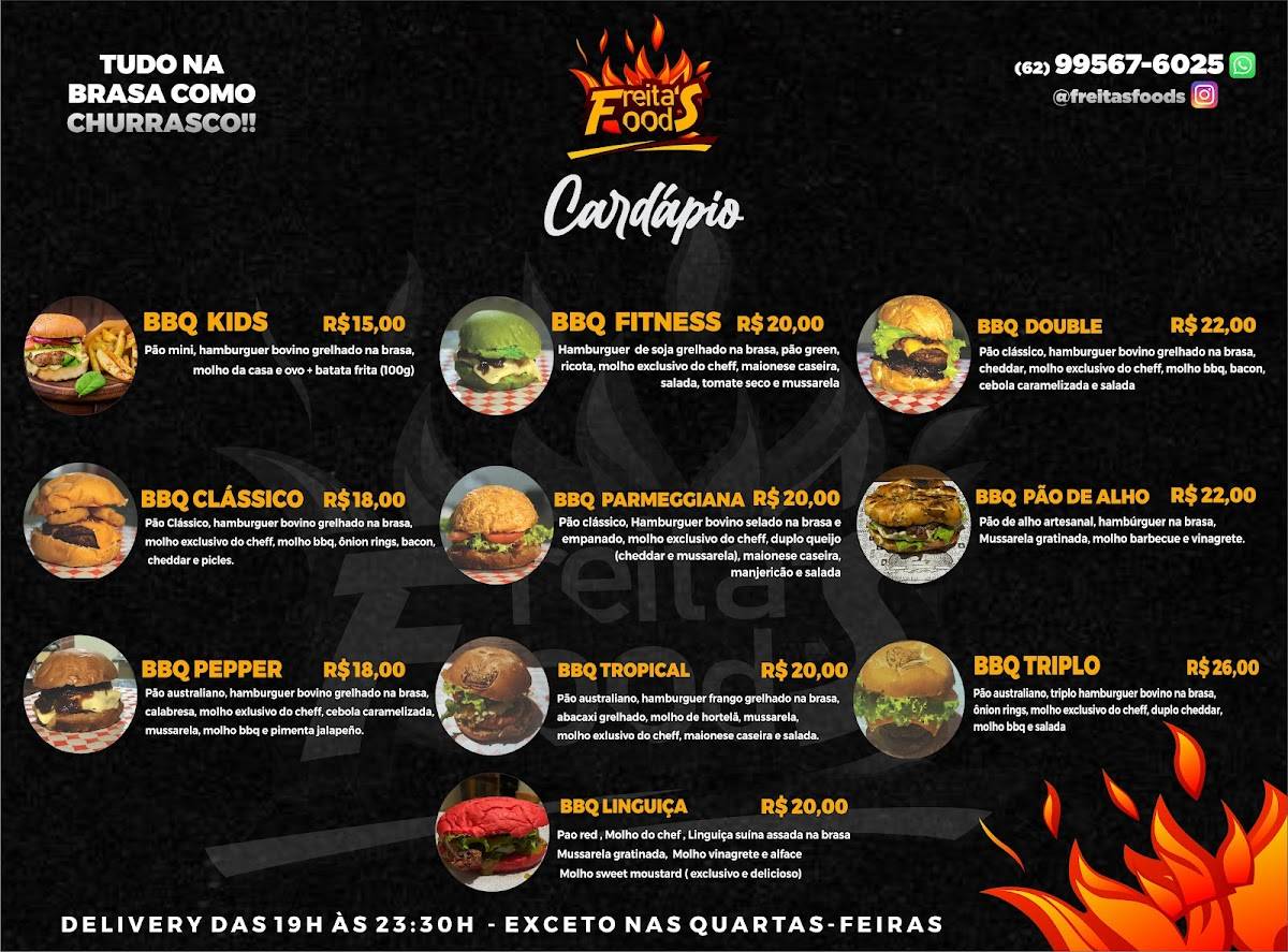 FREITAS FOODS cardápio