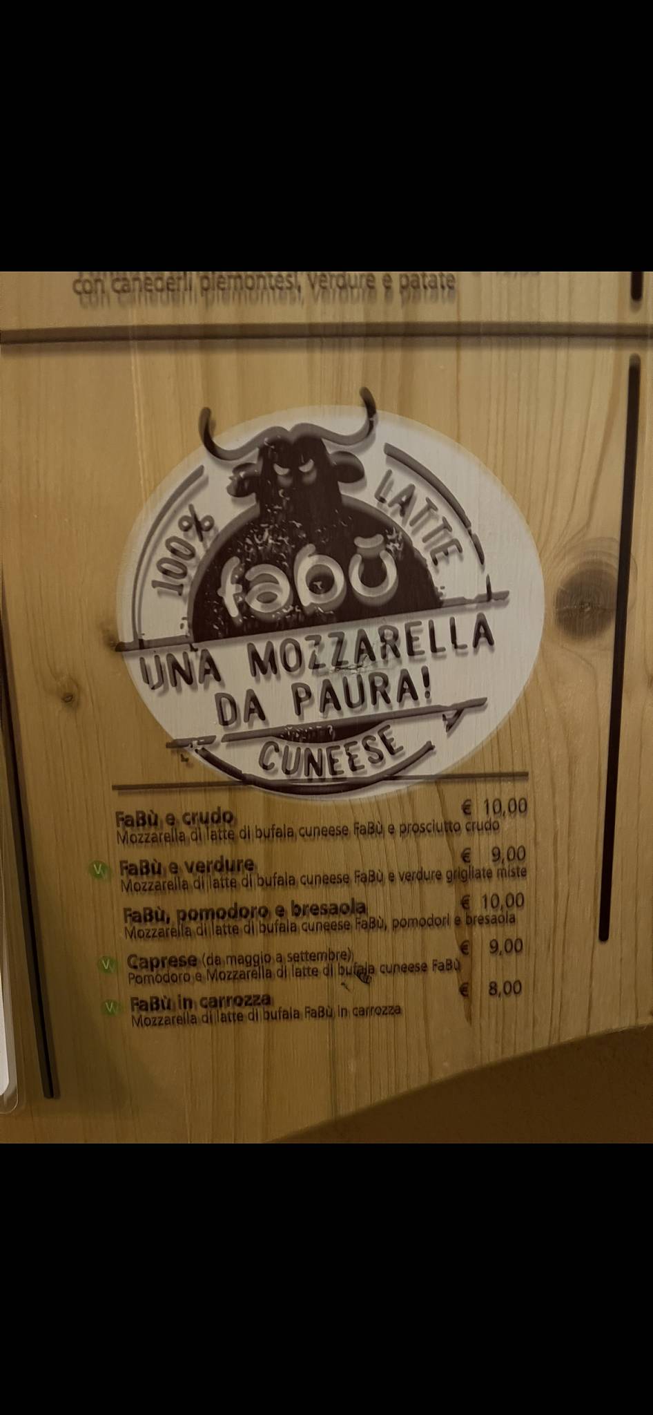 Menu di Famù Bistrò 