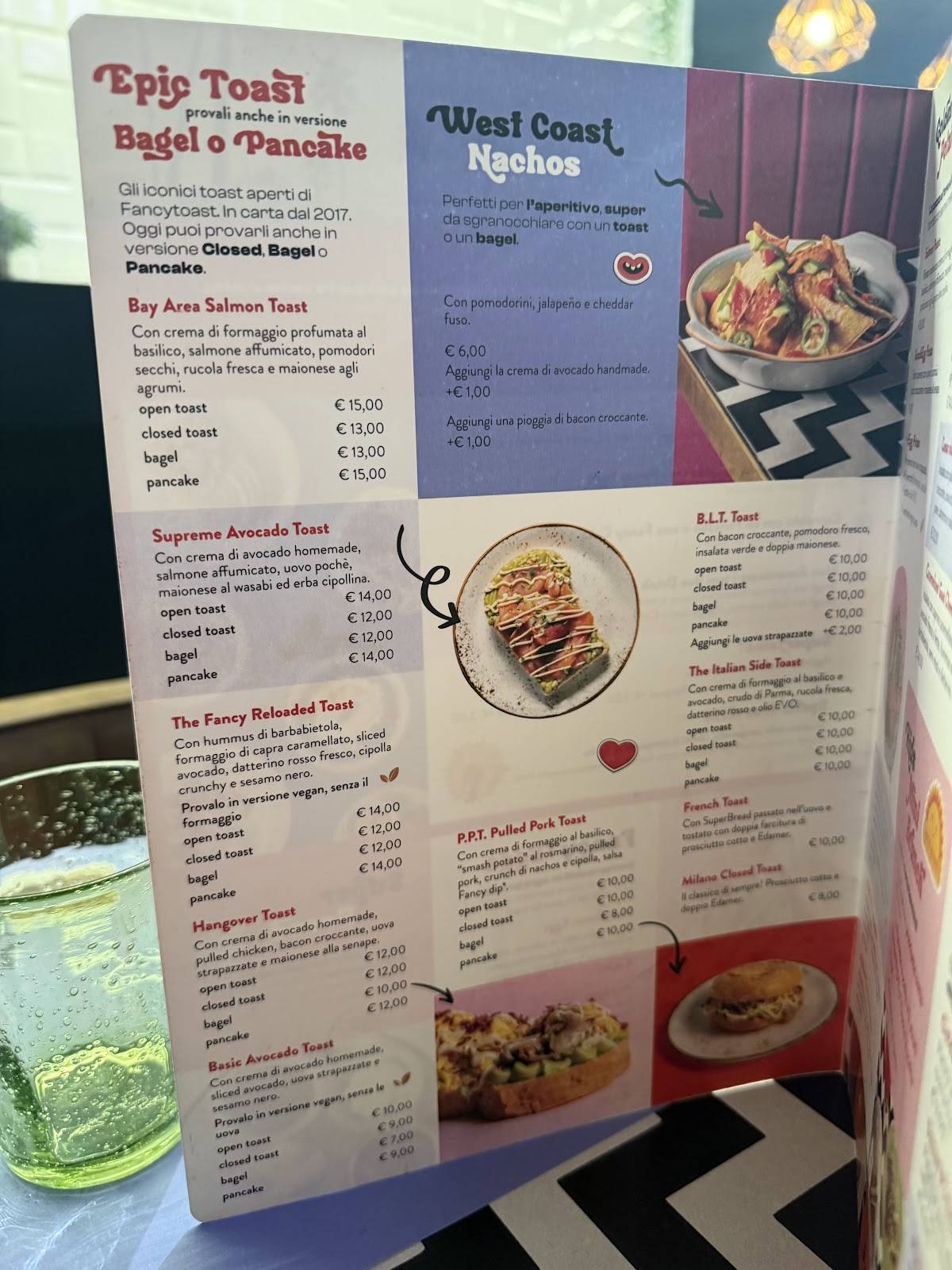 Menu di Fancytoast Bicocca 