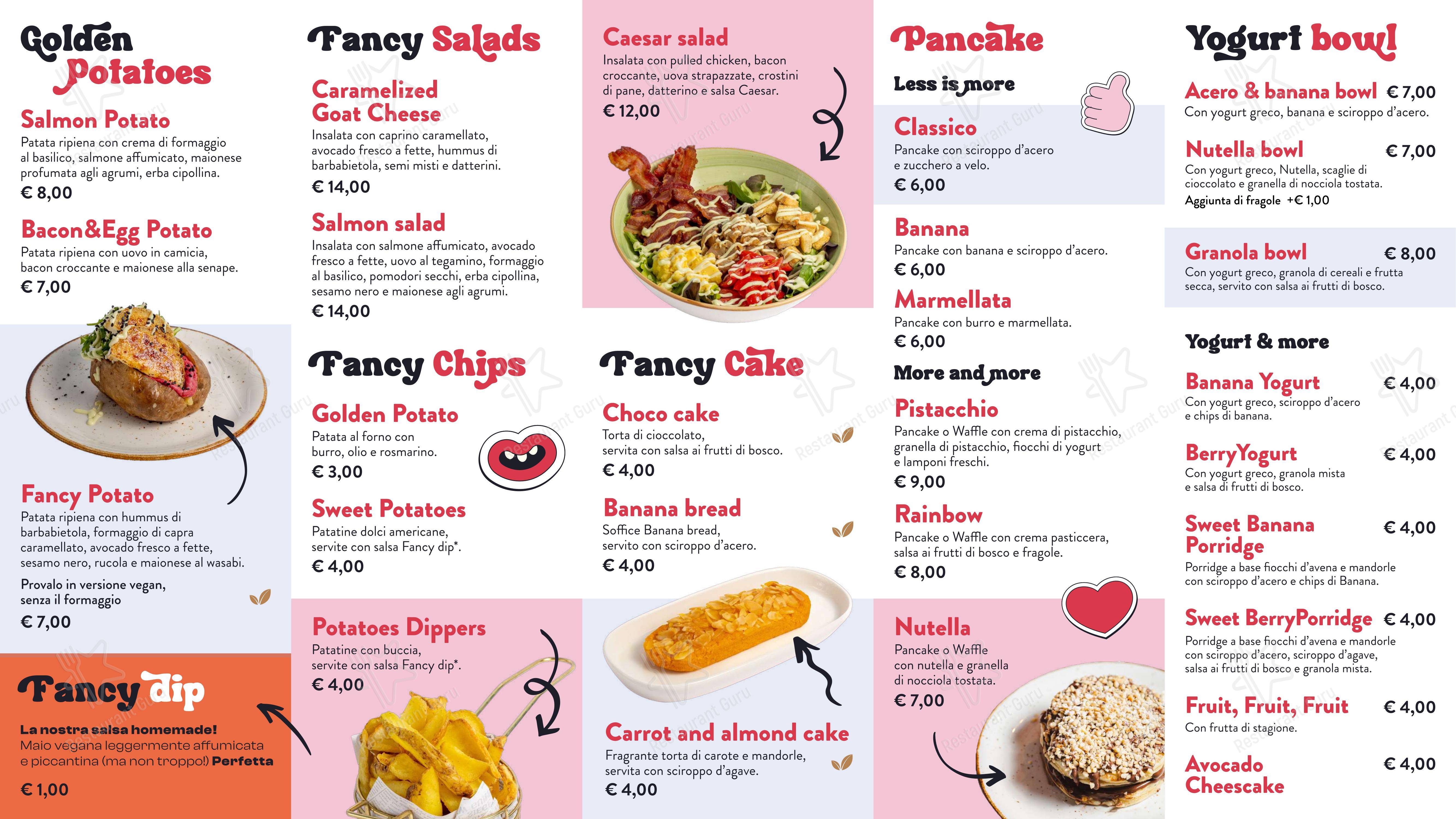 Menu di Fancytoast Bicocca - 菜单