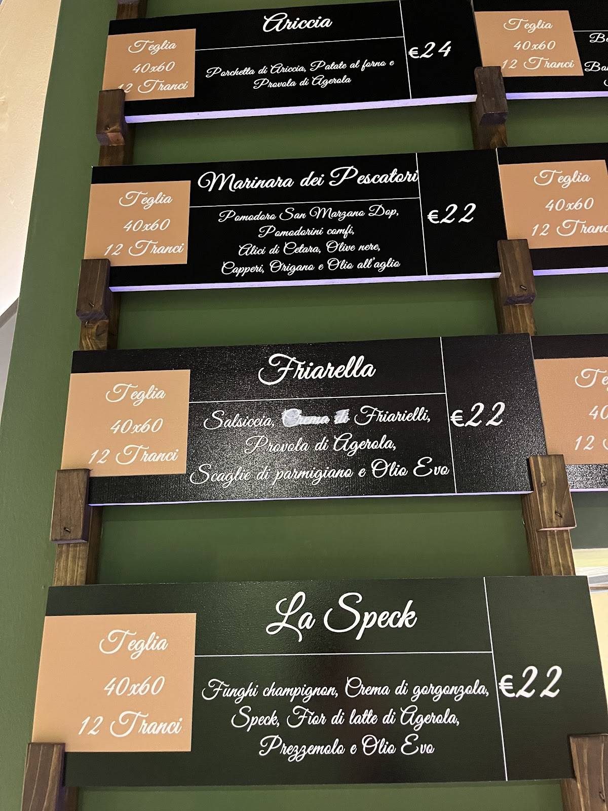 Menu di Fariná 