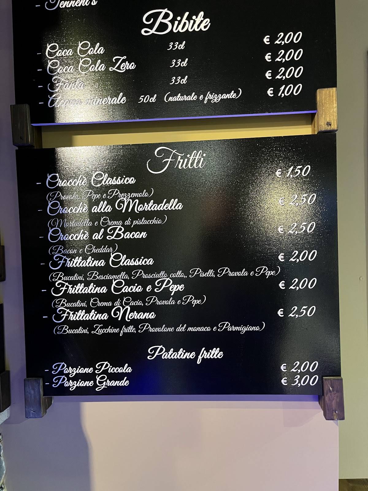 Menu di Fariná 