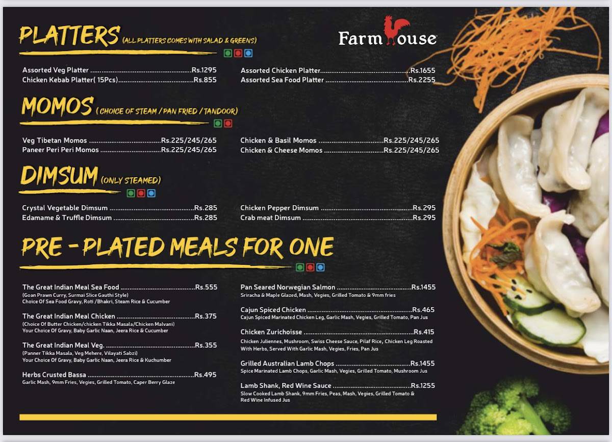 Farmhouse Village menu