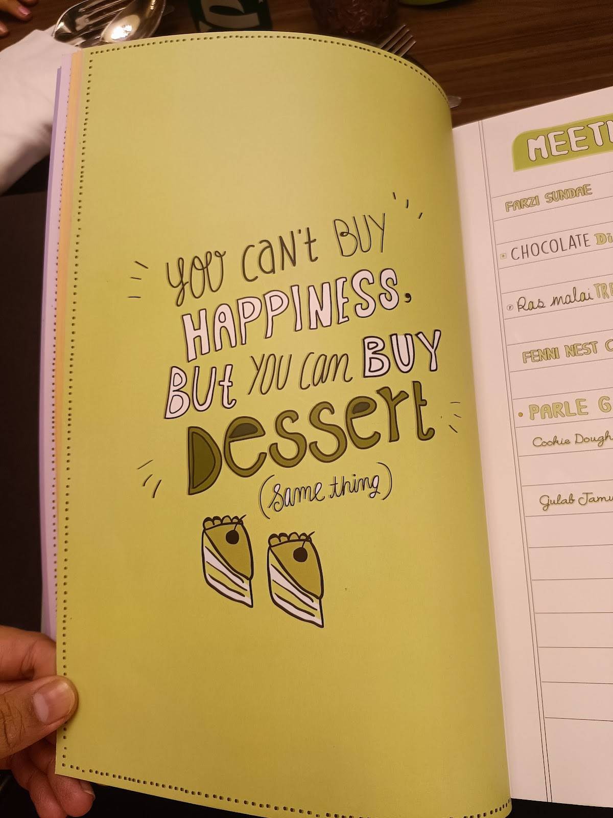 Farzi Cafe, Bhopal menu