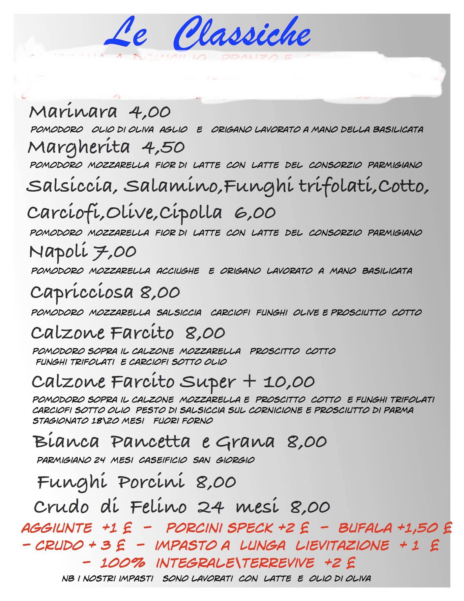 Menu di Felix Snc 