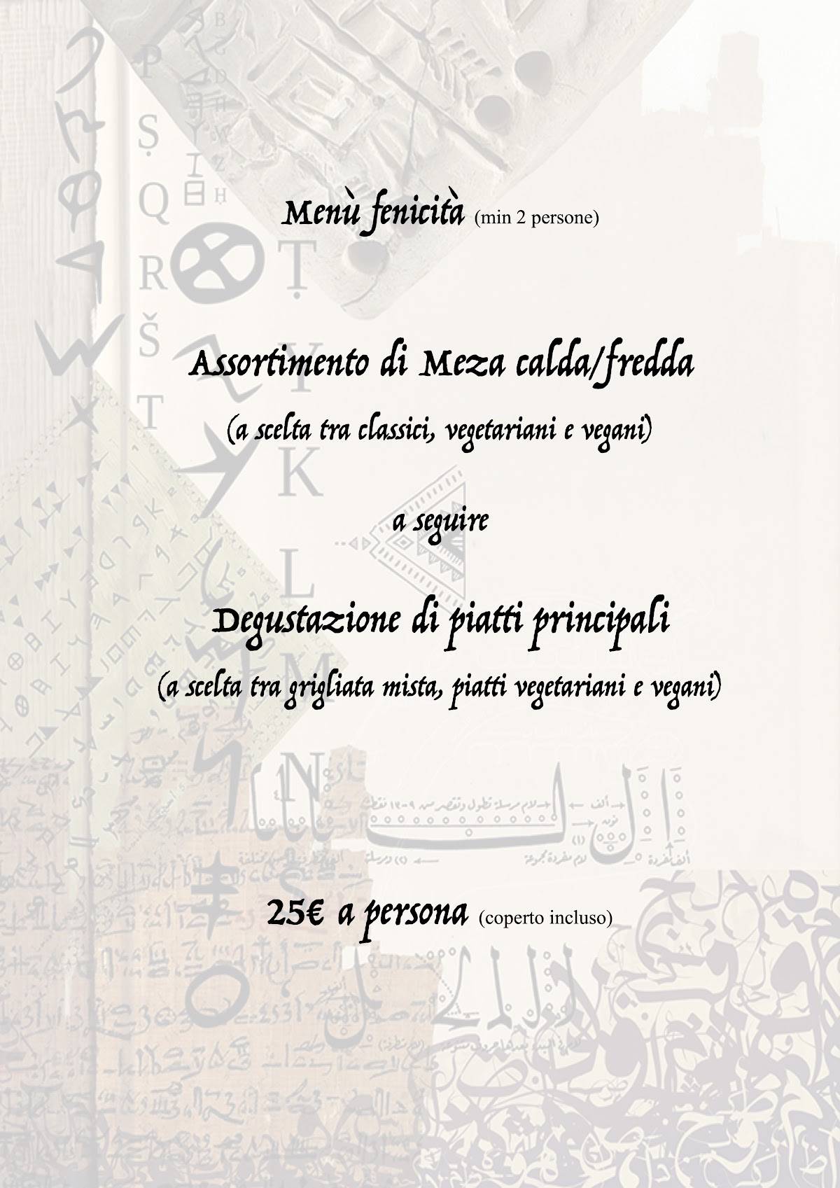 Menu di Fenicità 