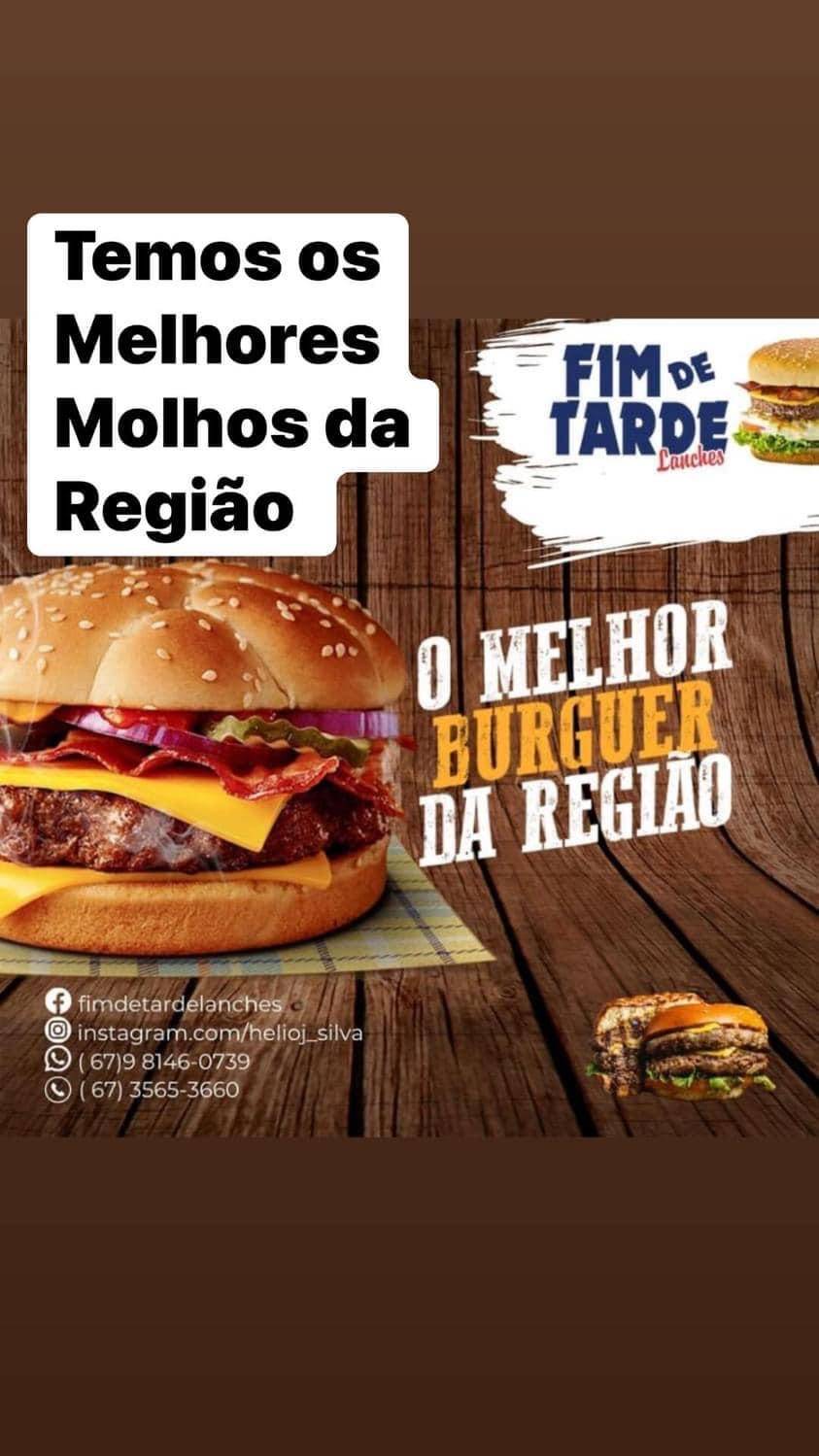 Fim de Tarde Lanches cardápio