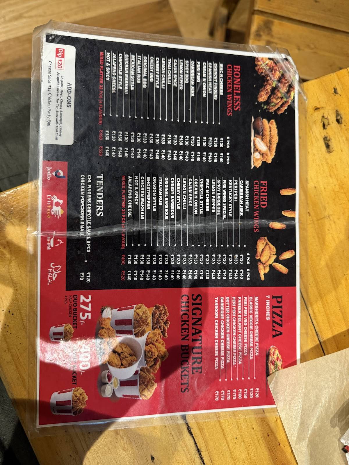 Fire wings - Bhiwandi menu