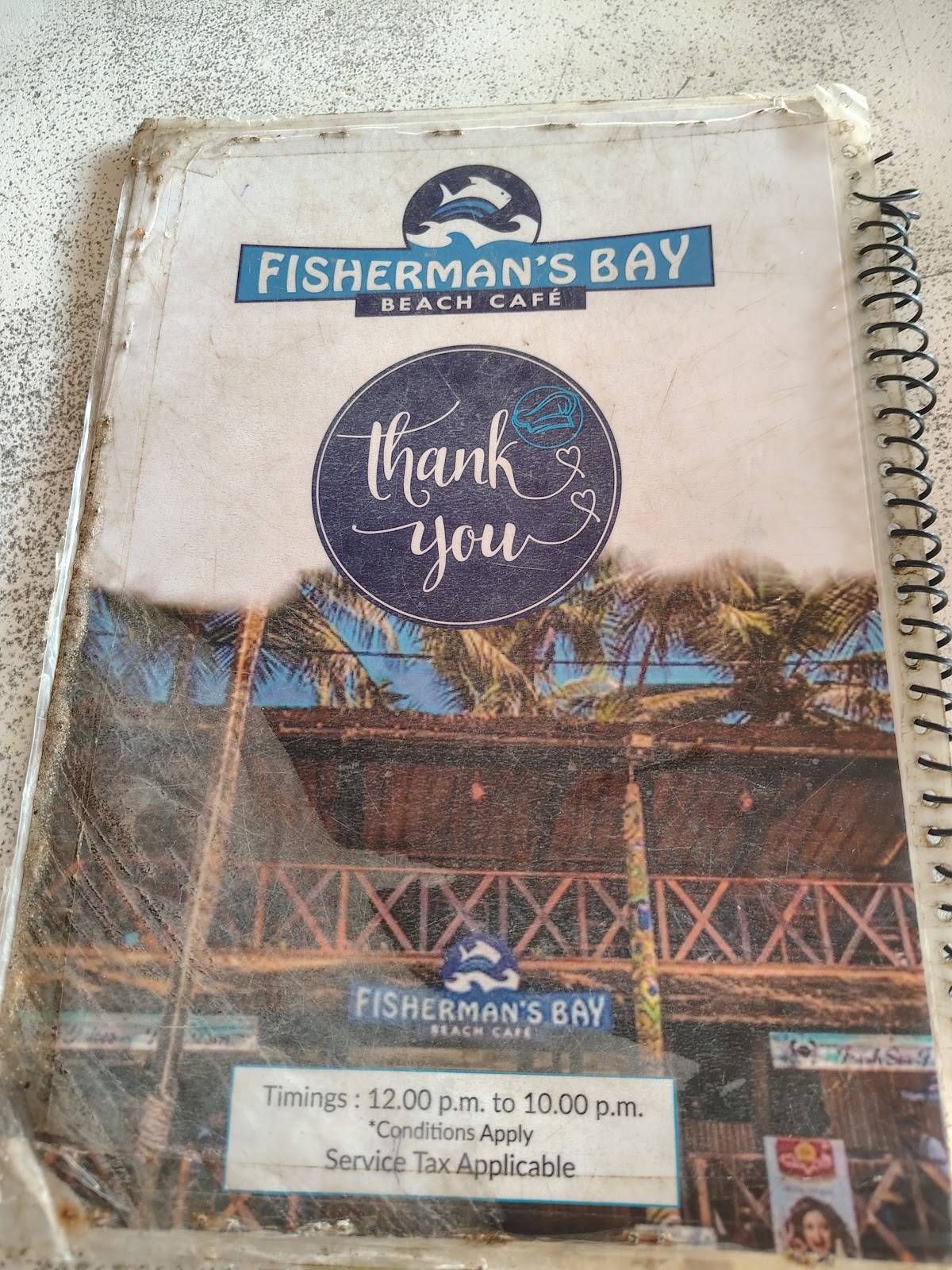 Fisherman's Bay Beach Cafe menu
