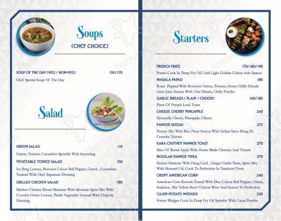 Float Gastro Pub - Menu bar