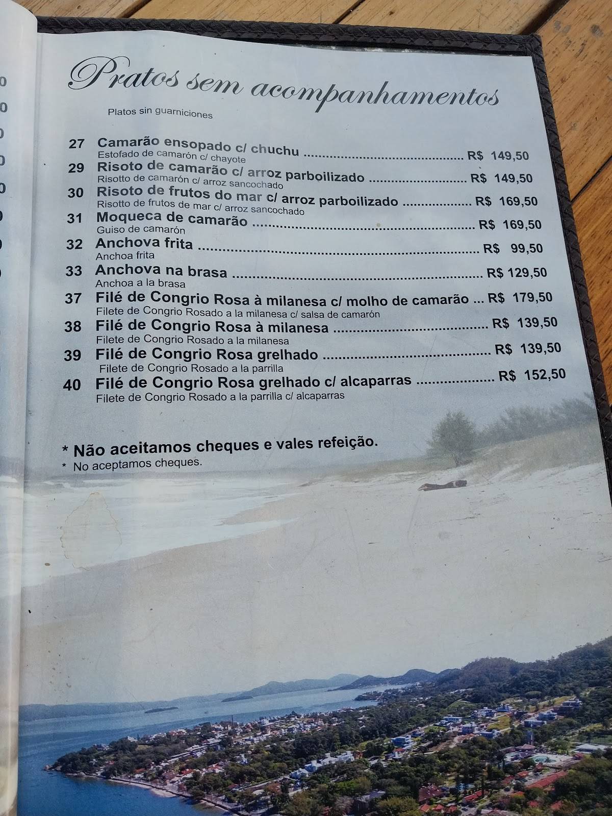 Zé do Cacupé cardápio