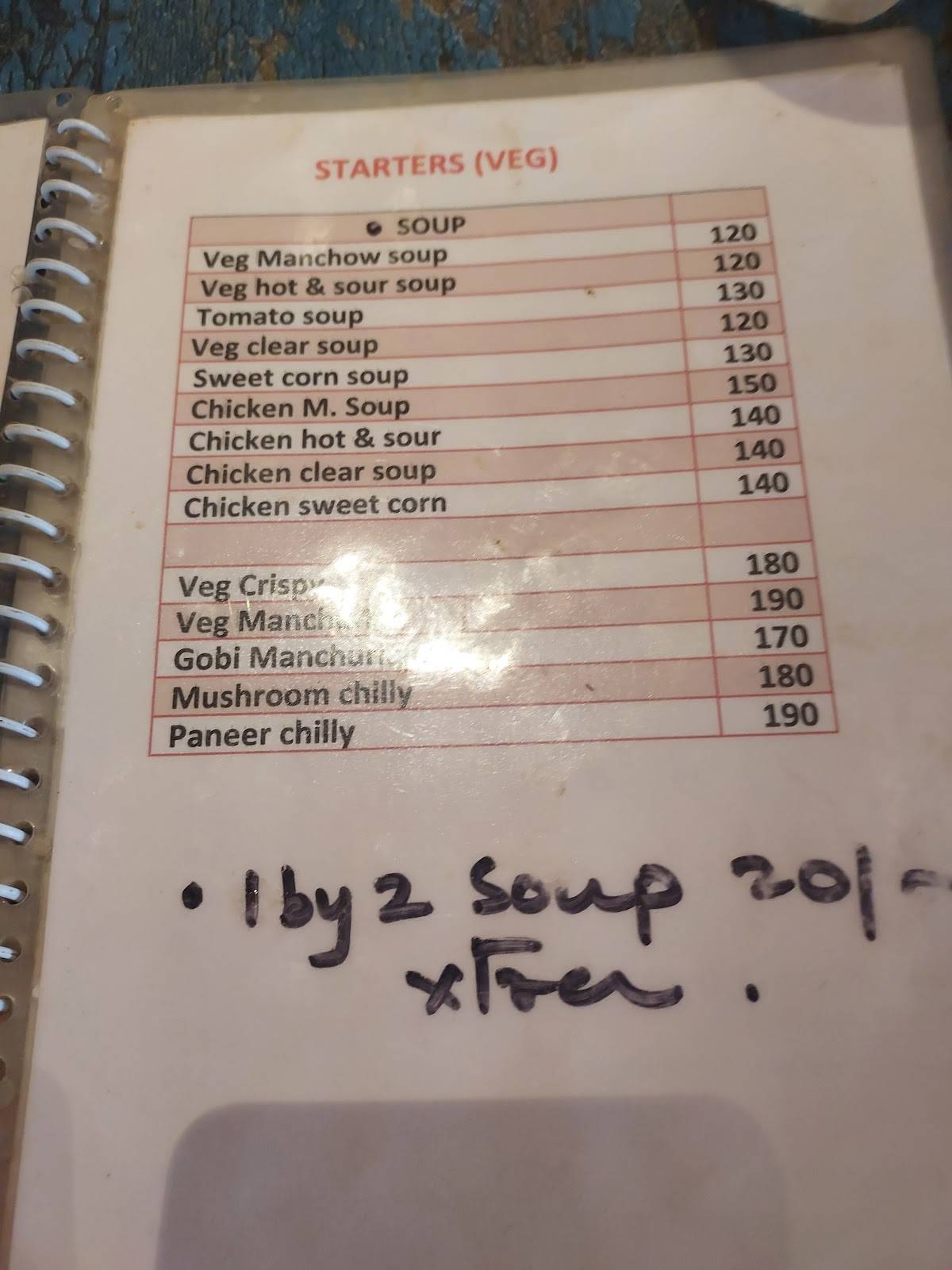Flying Fish menu