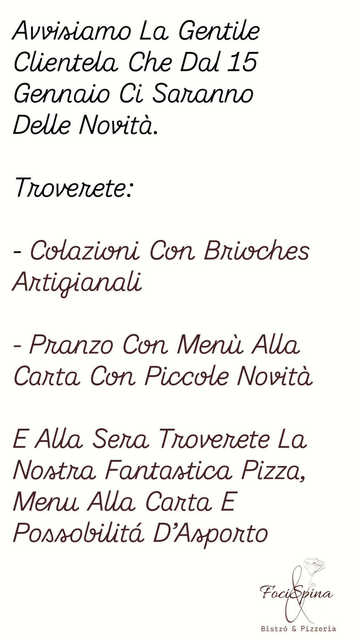 Menu di FociSpina 