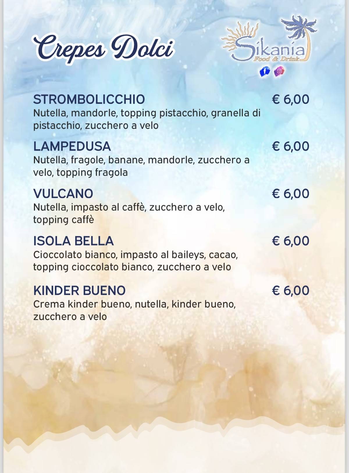 Menu di Sikania RistoPub 