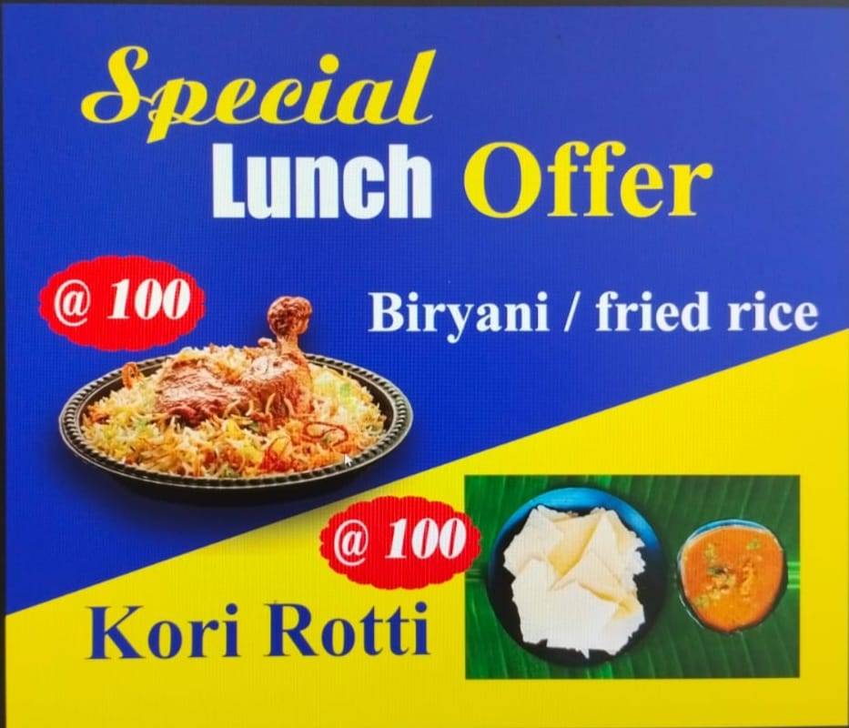Foodies menu