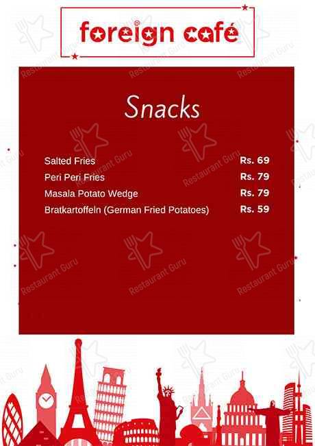 Foreign Café menu
