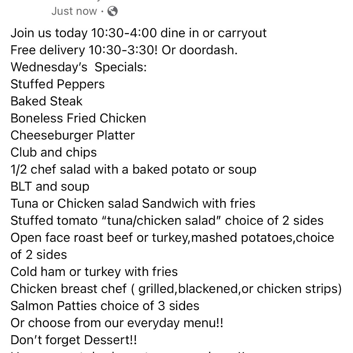 Menu at Fork And Finger Restaurant, Portsmouth