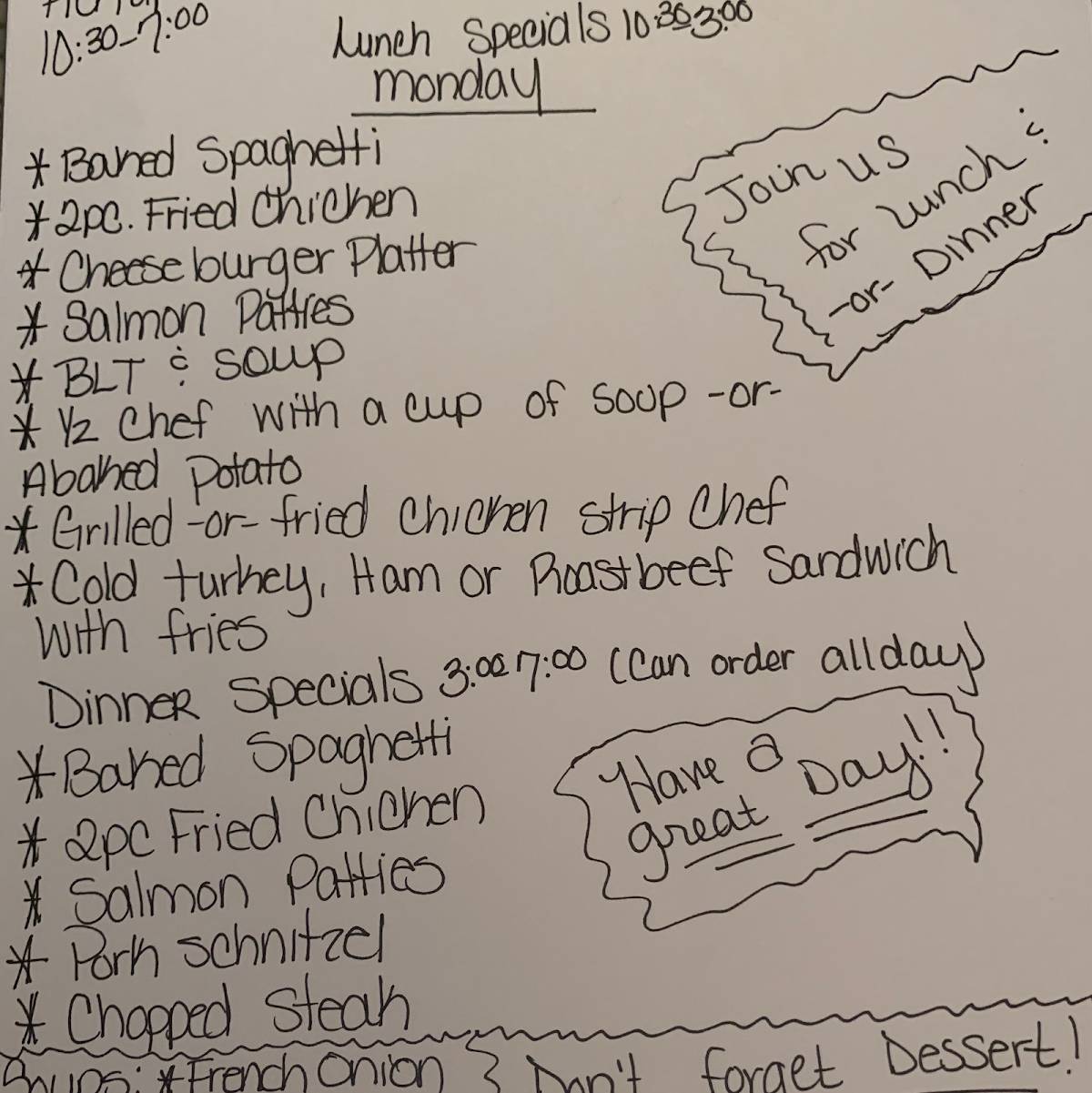 Menu at Fork And Finger Restaurant, Portsmouth