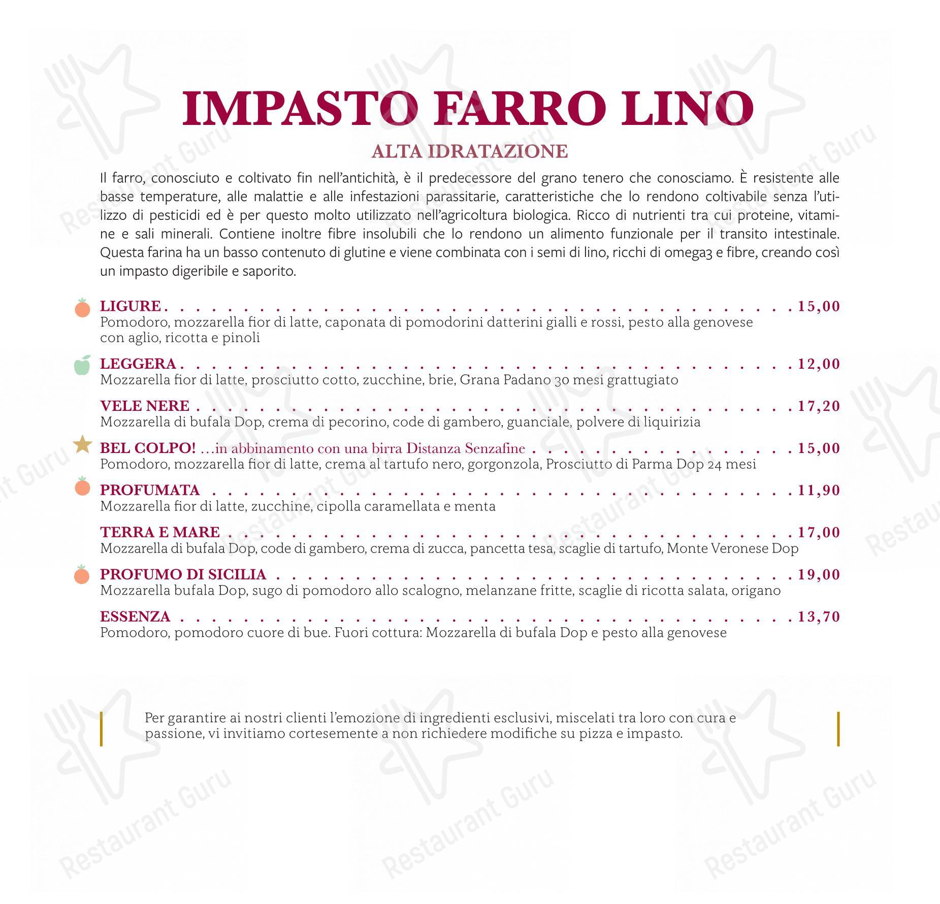 Menu per Forkette ristorante