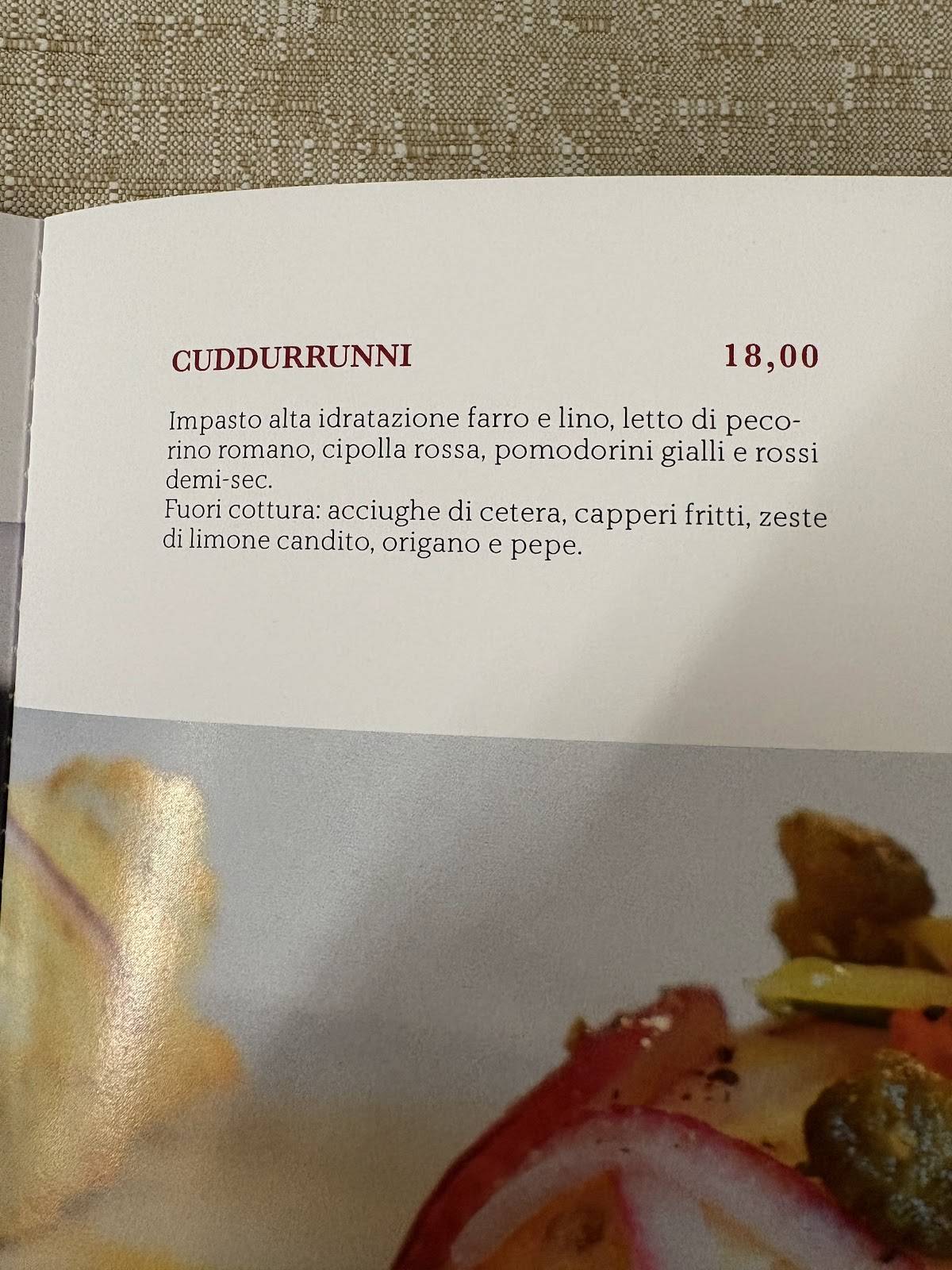 Menu di Forkette 