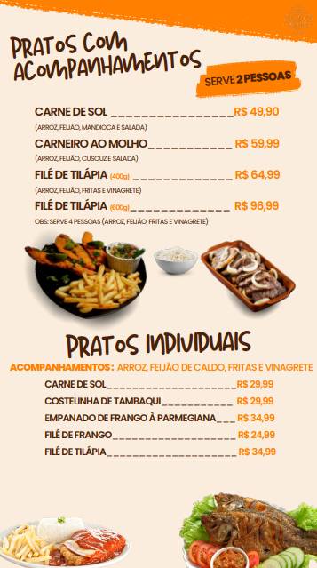 Fortal do Peixe cardápio
