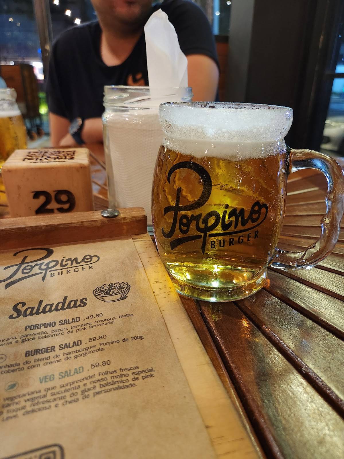 Porpino Burger cardápio