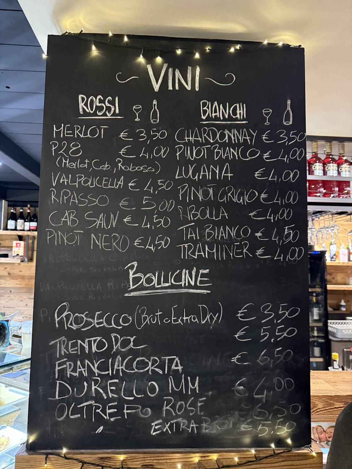 Menu di Frascoli Bacaro / Cicchetteria Veneziana a Padova 