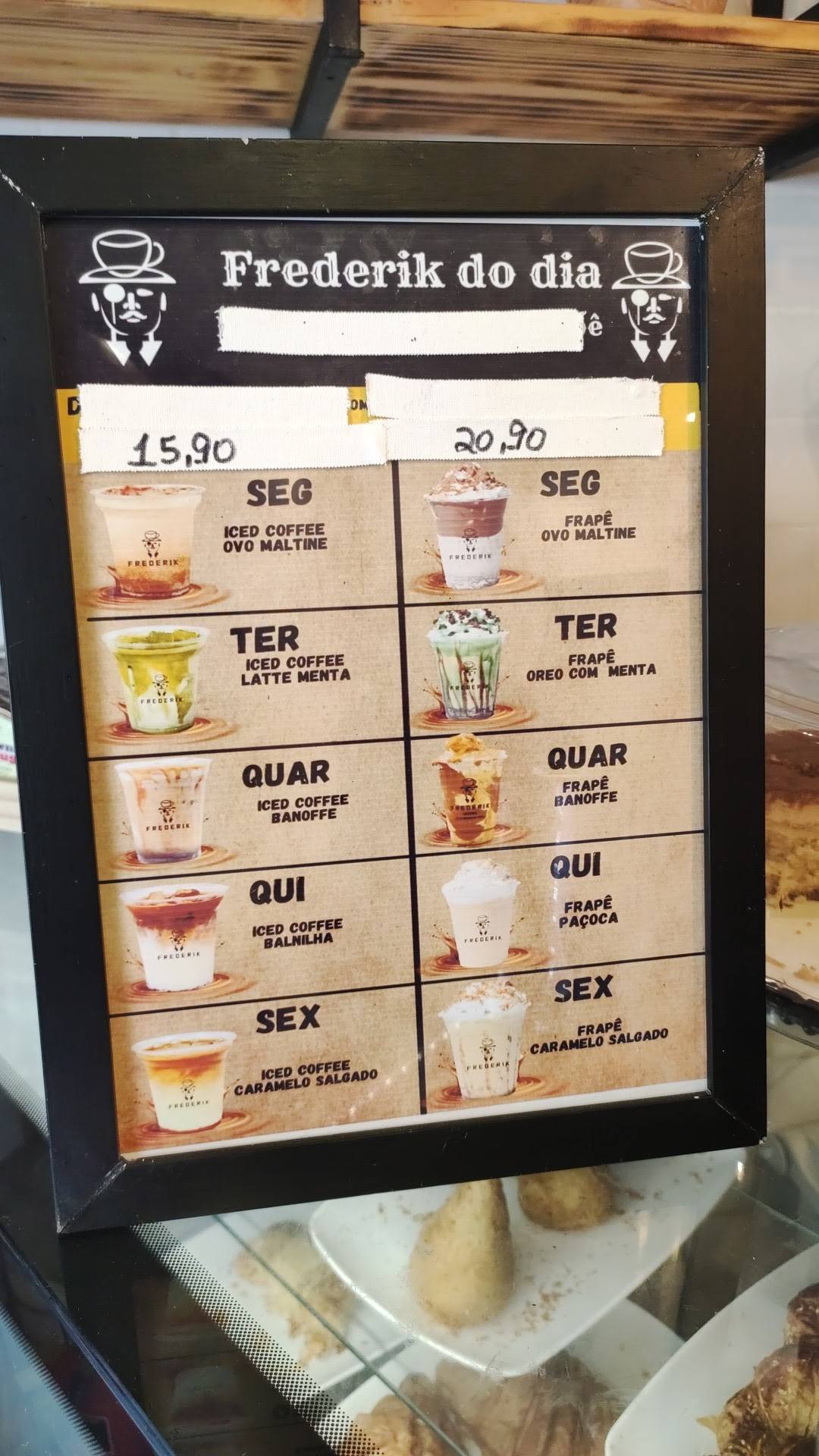 Frederik Iced Coffee | Recife Antigo cardápio