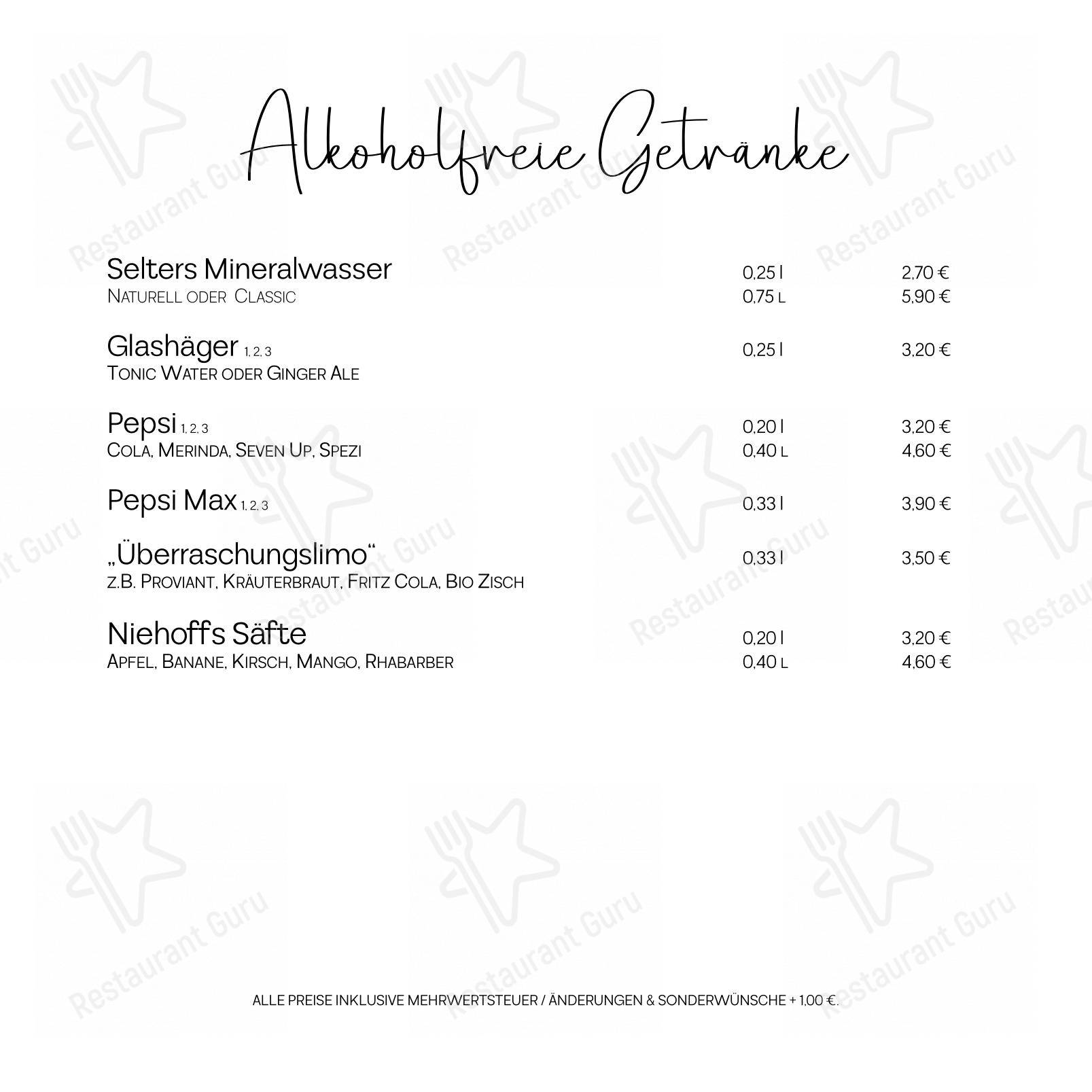Fritz Reuter Stuben (KTV) dans Rostock - Menu