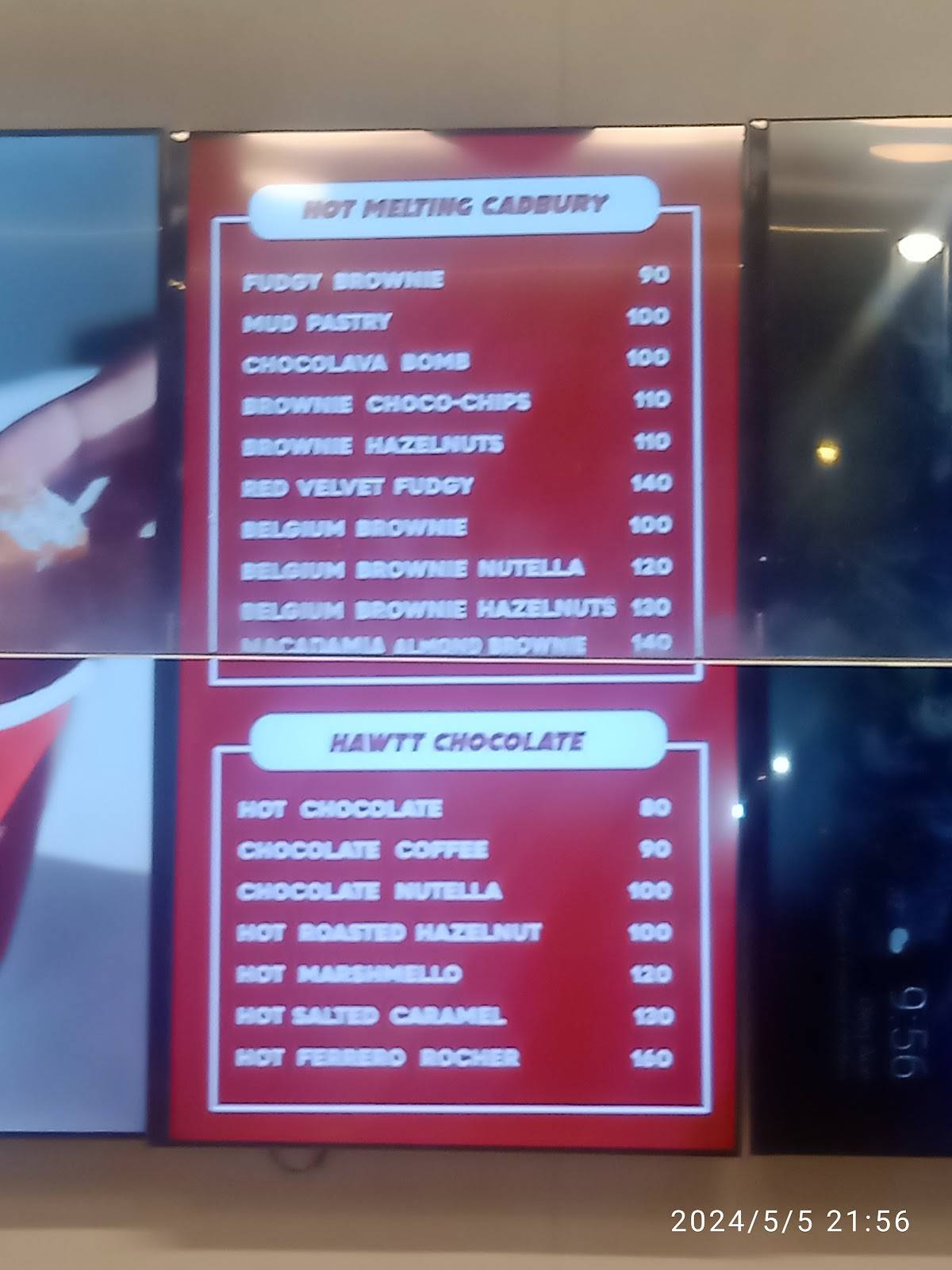 Frullato Thick Shakes & Desserts menu