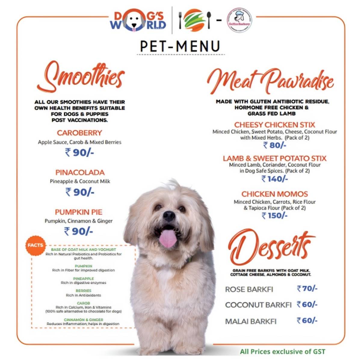 Frusion - Pressery & Cafe menu