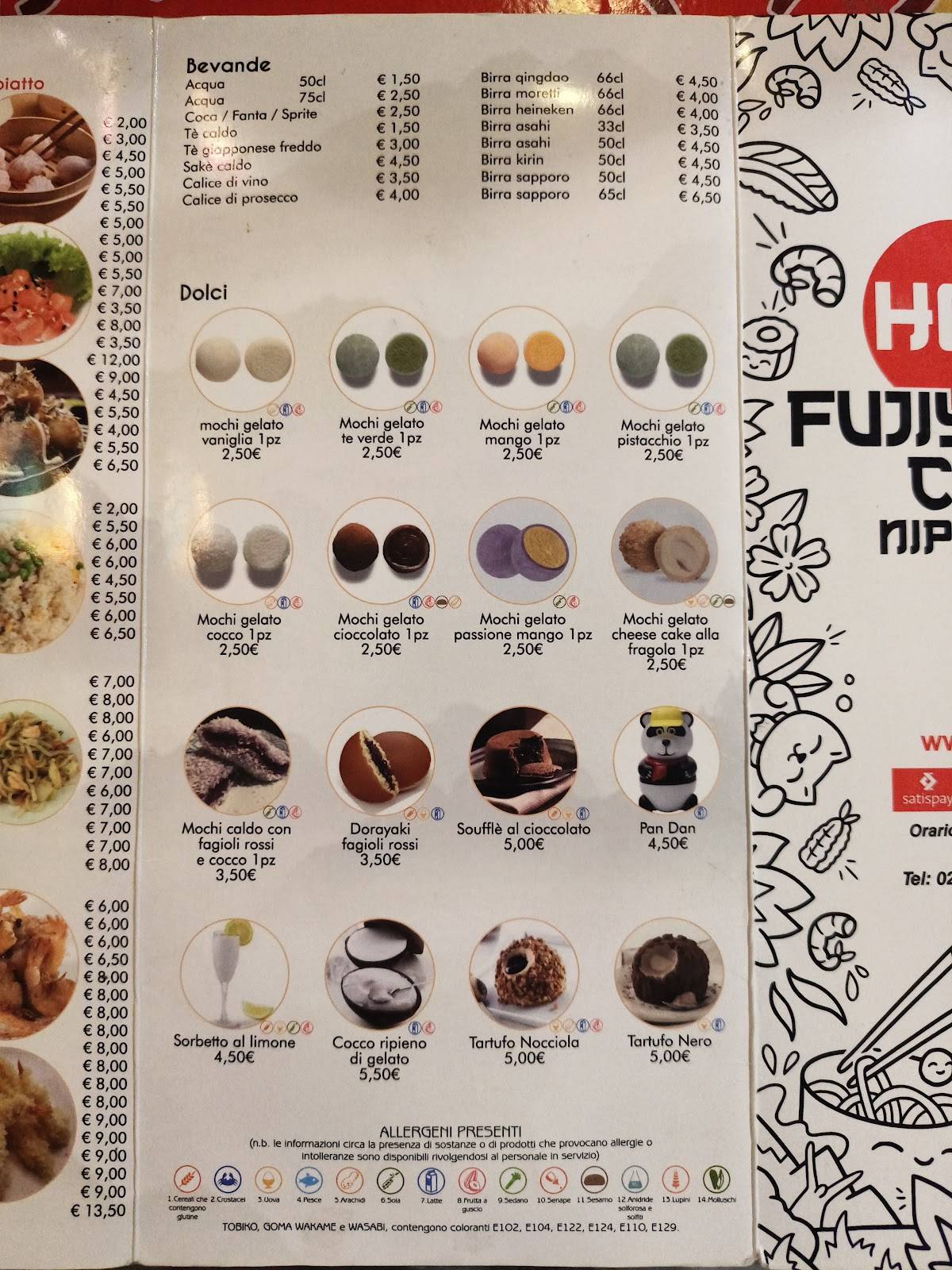 Menu di Fujiyama Hot 