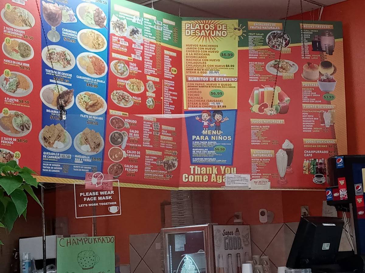 Menu at GORDITAS EL TIO restaurant, Phoenix