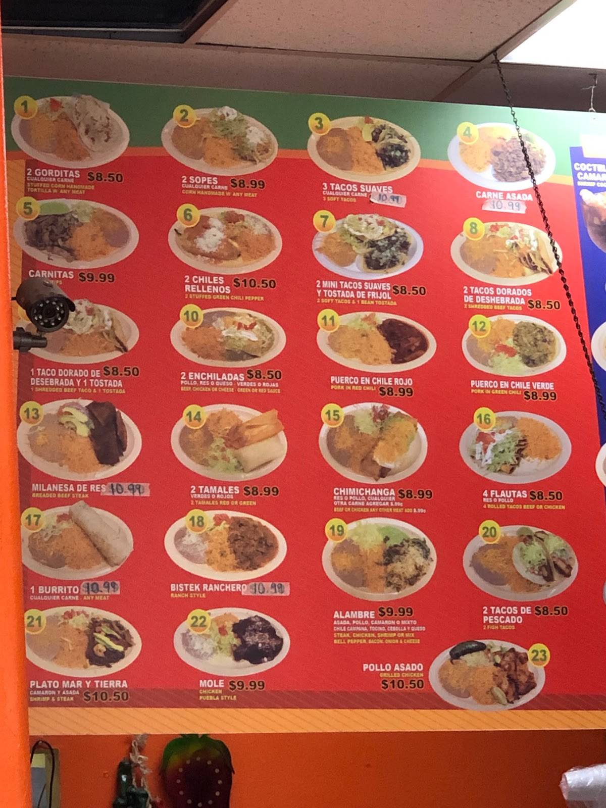 Carta del restaurante GORDITAS EL TIO, Phoenix