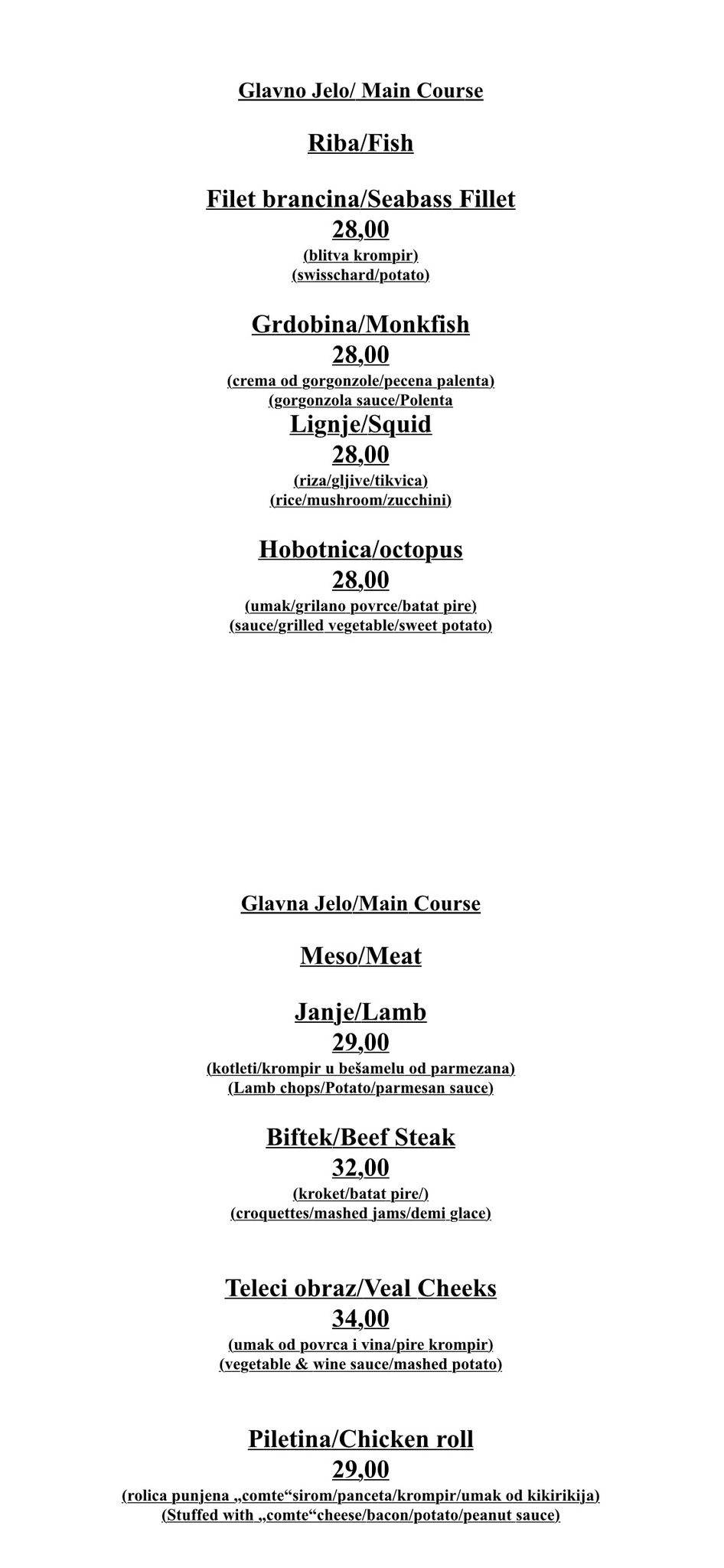 Menu di Il-palazzo Galbiani 