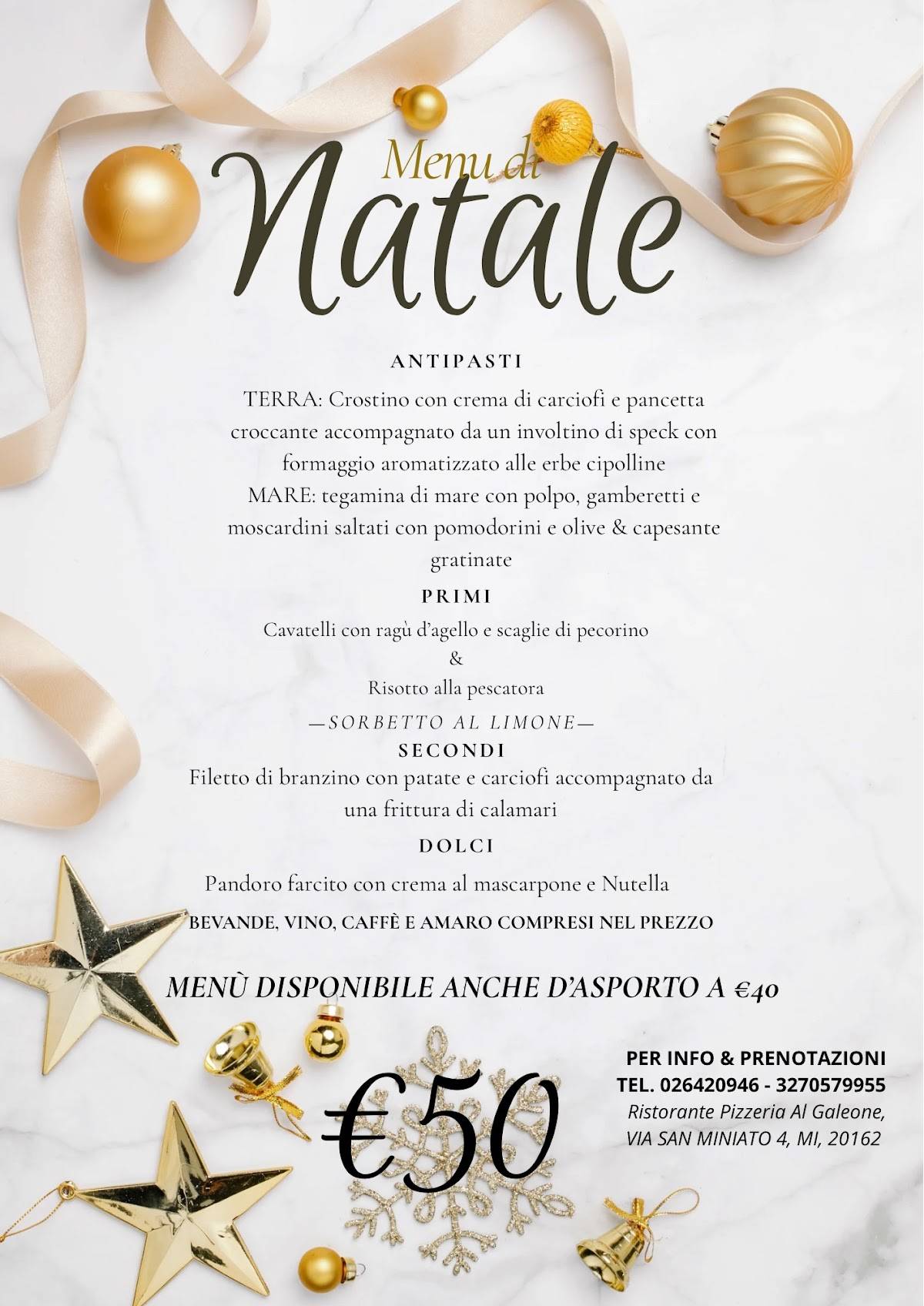 Menu di Galeone 