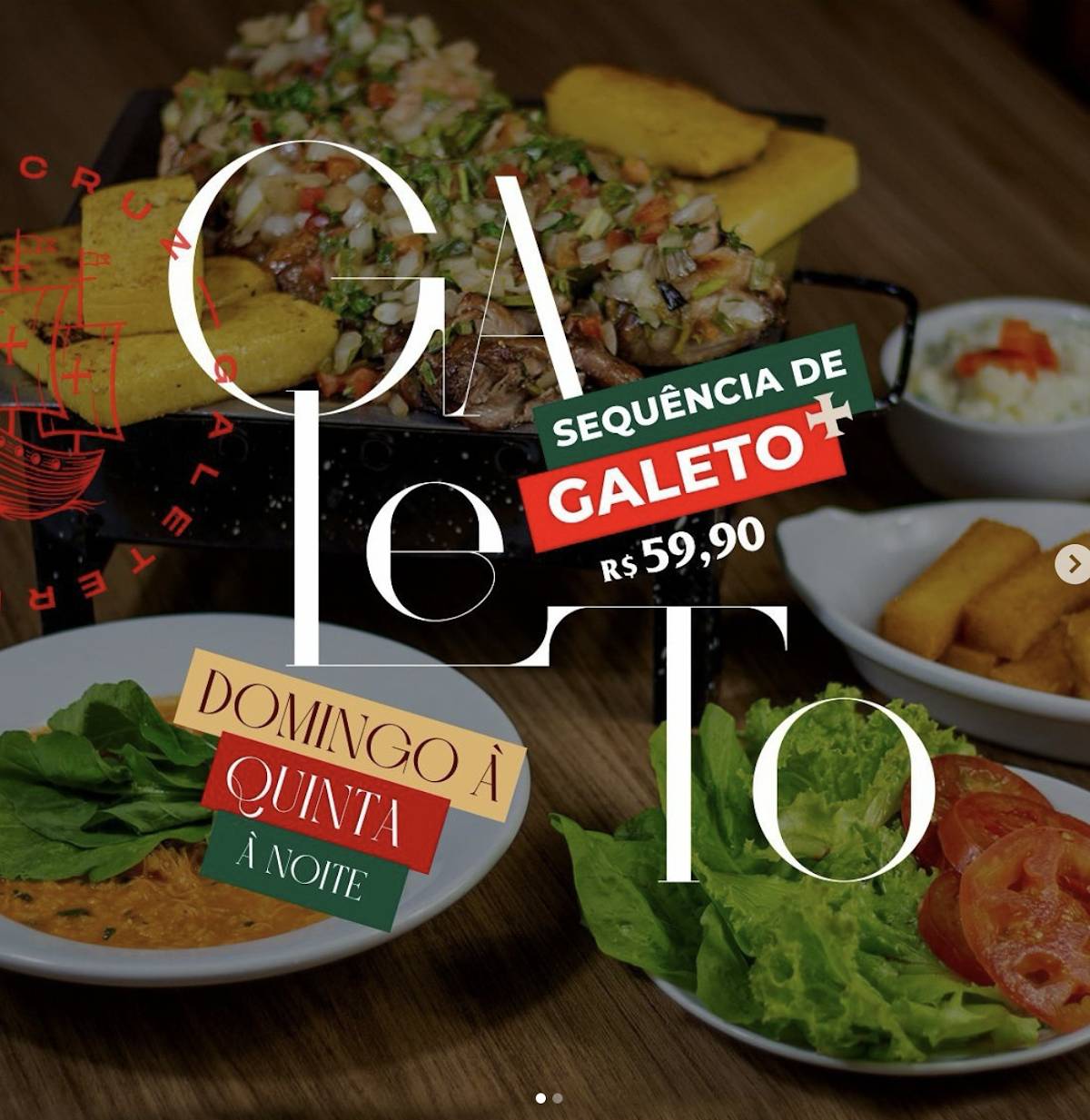 Galeteria Vera Cruz cardápio
