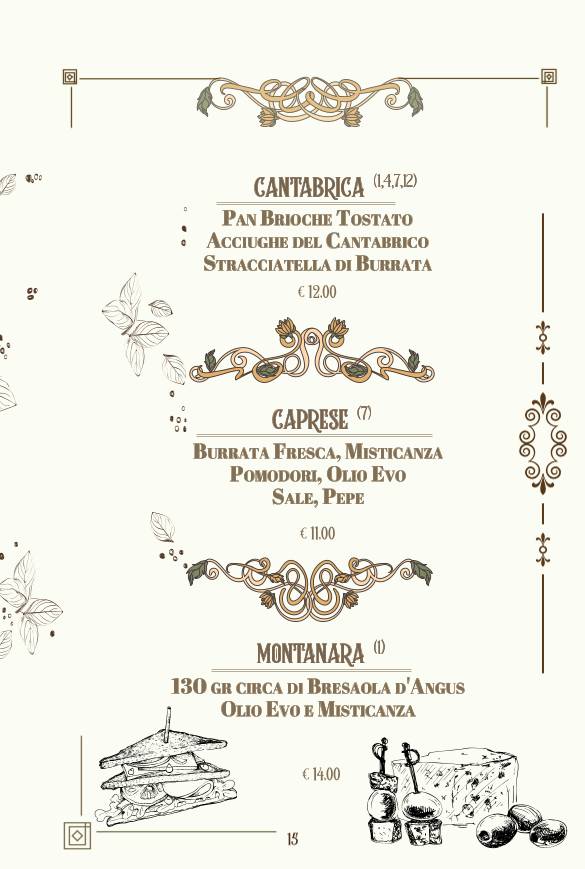 Menu di Please Be Quiet 