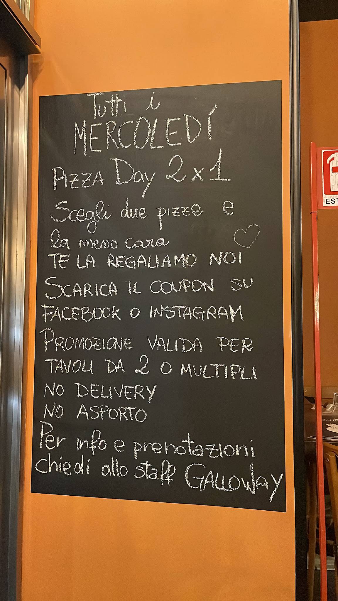 Menu di Galloway Messina 
