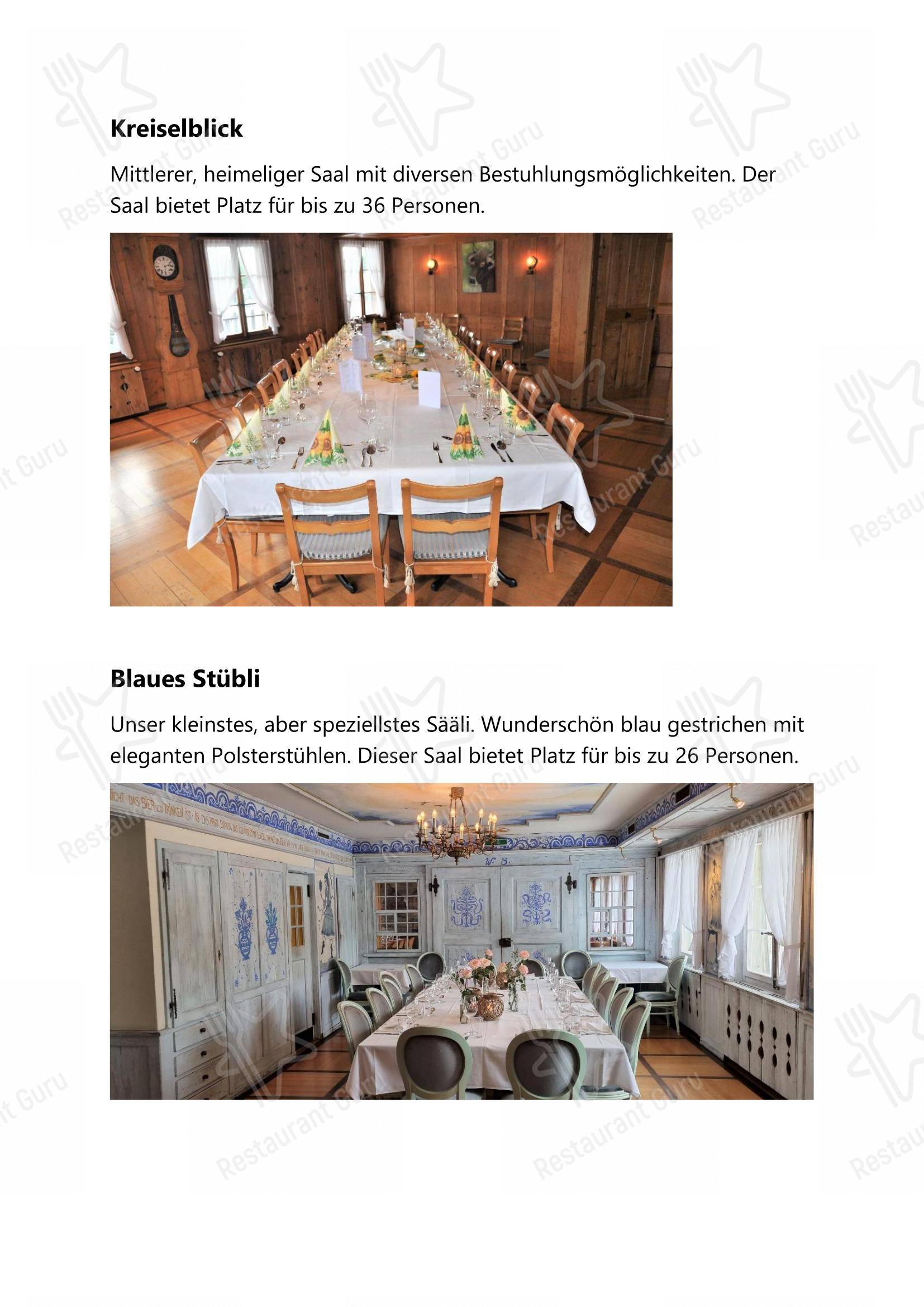 Menu di Gasthof Bären Rapperswil - Детское