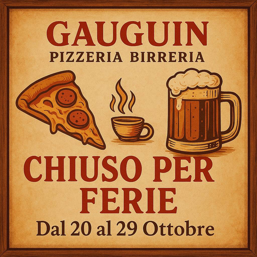 Menu di Gauguin Pizzeria Birreria 