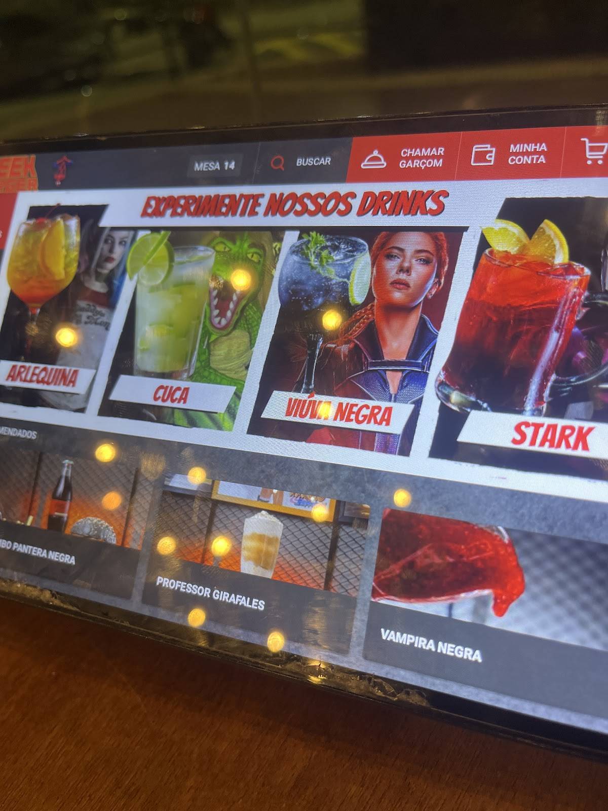 Geek Burger cardápio