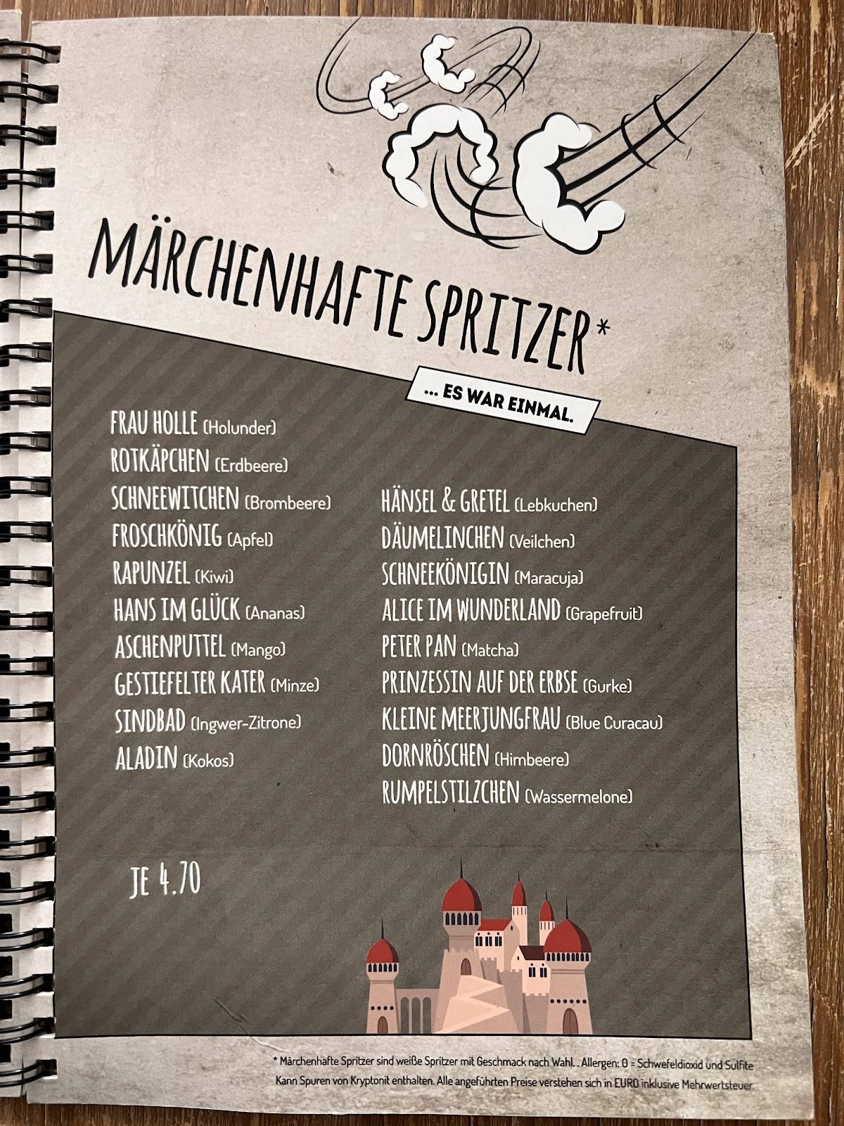 Menu de Geek's Café-Bar