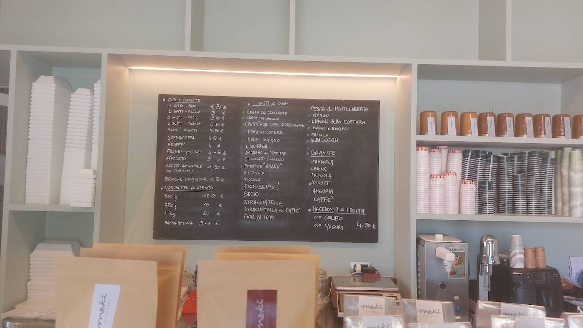Menu di Gelateria Artigianale Makì 