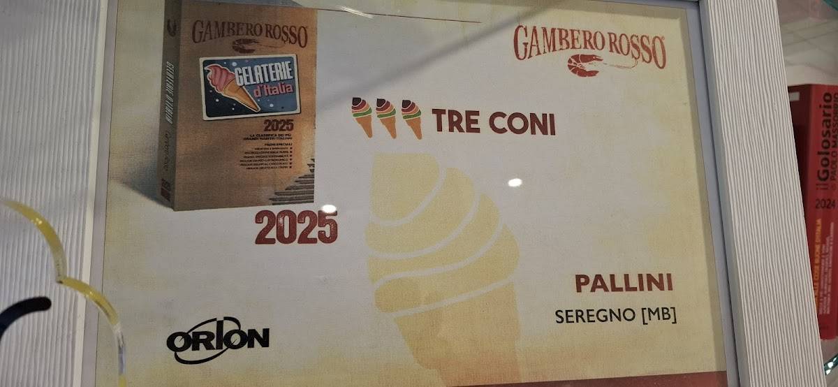 Menu di Gelaterie Pallini 