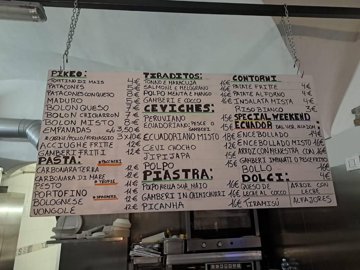 Menu di Il Vizio di Cambiare 