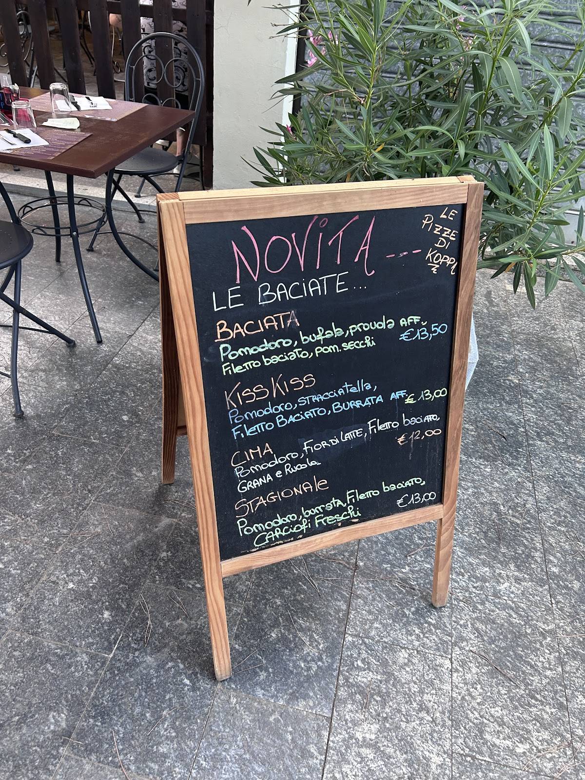 Menu di Le pizze di Koppa 